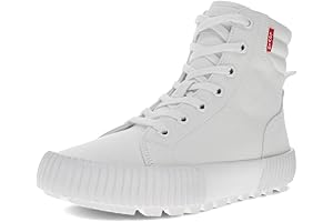 Olivia CVS Canvas White High Top Fashion Sneaker