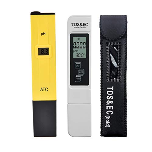Ben-gi 2pcs/lot Digital LCD PH Meter TDS EC Water Quality 2pcs PH TDS EC Tester Meter Pen LCD Monitor Aquarium Pool Analyzer