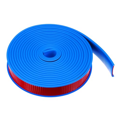 QUARKZMAN U-Form Kantenband 1-3/32 x 16.4ft (28mm x 5000mm) Selbstklebendes TPE Flexibles Furnierkantenband Kantenschutz für Möbel, Schränke, Tische, Reparatur, Blau
