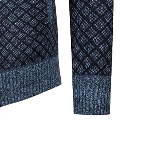 Men's Cardigan Fashion Slim Fit Sweater Knitted Full Zipper Long Sleeve Sweater Casual Warm Sweaters with Hooded4