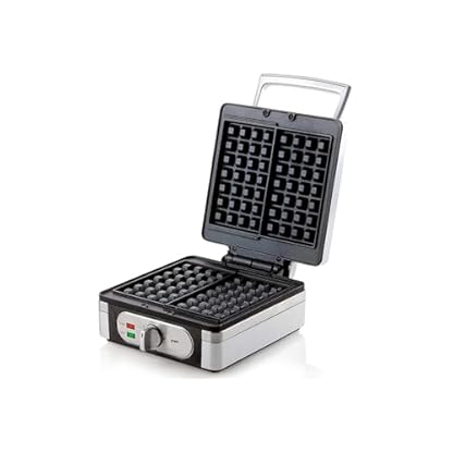 Waffeleisen 2 in 1 für extra dicke quadratische Waffeln (2,6 cm) und knusprige Waffeln inkl. Spatel – Bild 4