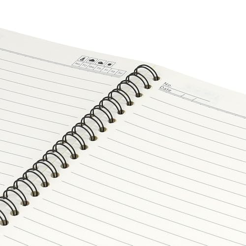 Cahier de notes A5 ligné à spirale : évitez les pages arrachées grâce à la couverture kraft - 3