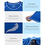 Roadbox Men's UPF 50+ Swim Shirts, Short Sleeve UV Sun Protection Rash Guard T-Shirt, Quick Dry Water Surfing Beach Tees - Image 4