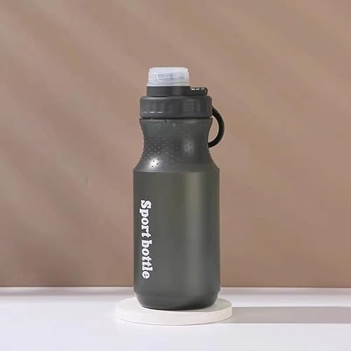 LFRNZS Botella de agua deportiva, botella de agua para niños, botella de agua para bicicleta, botella de agua de plástico con asa de transporte, a