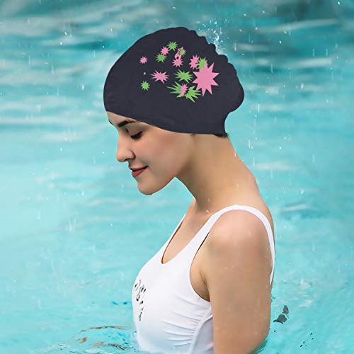 Boné de natação PRETYZOOM longo de silicone para natação, piscina, água, touca de banho e proteção d