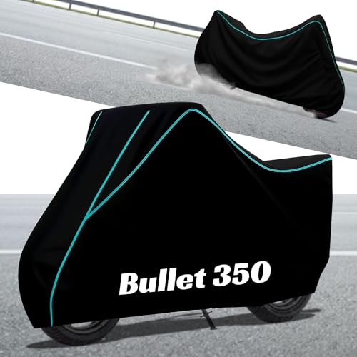 Image of Stylish Water Resistant Bike Body Cover Compatible with Bullet 350 & All Models | UV Protection, Dustproof, Heat Resistant, Two Wheeler | New All Weather Protection, Dust & Rain