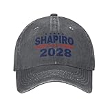 bamgen Shapiro 2028 Hats Josh-Shapiro for President Men Women Retro Cap Cotton Hat Deep Heather