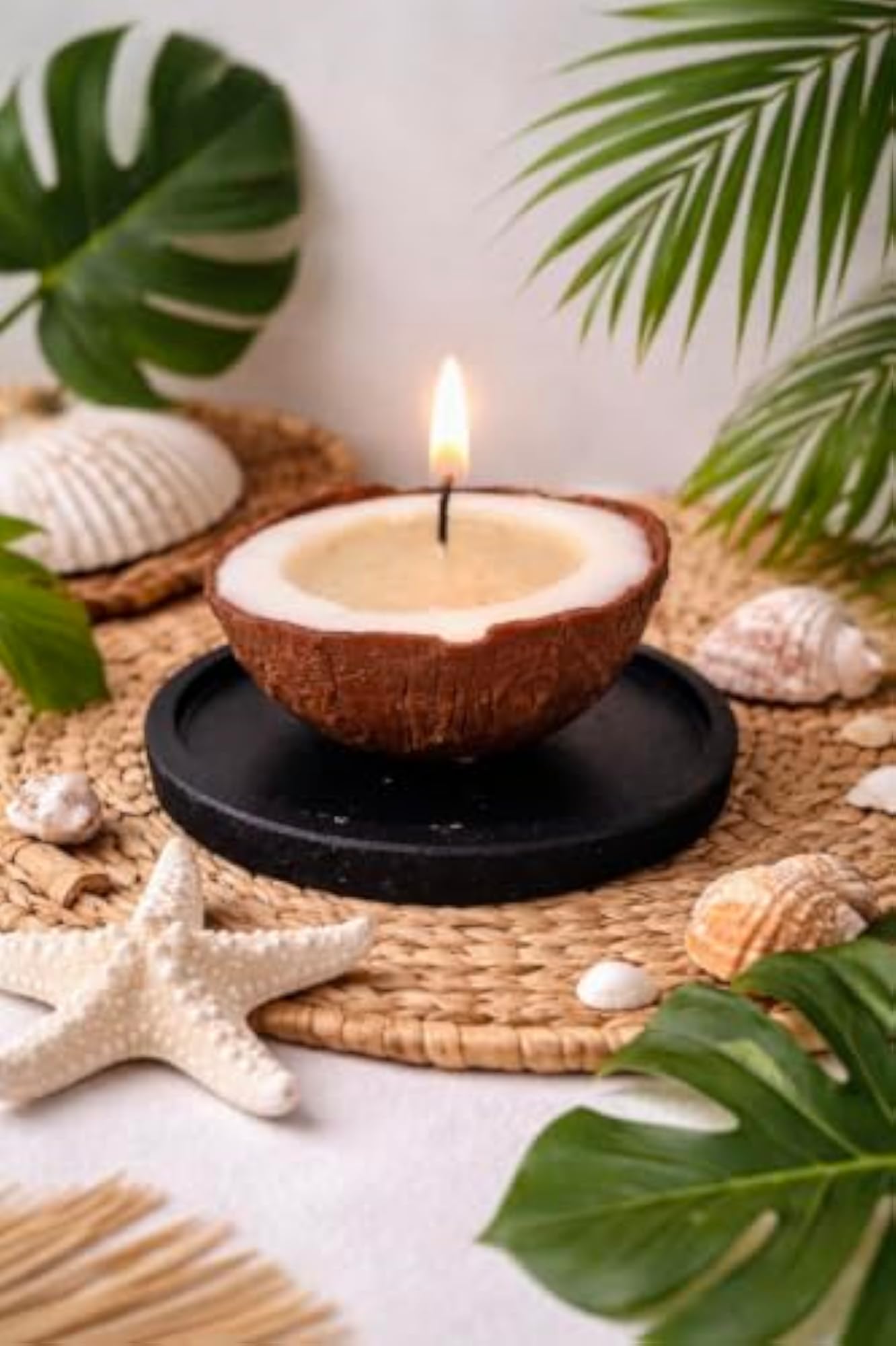 Artsy Wish Coconut Design Decorative Soy Wax
