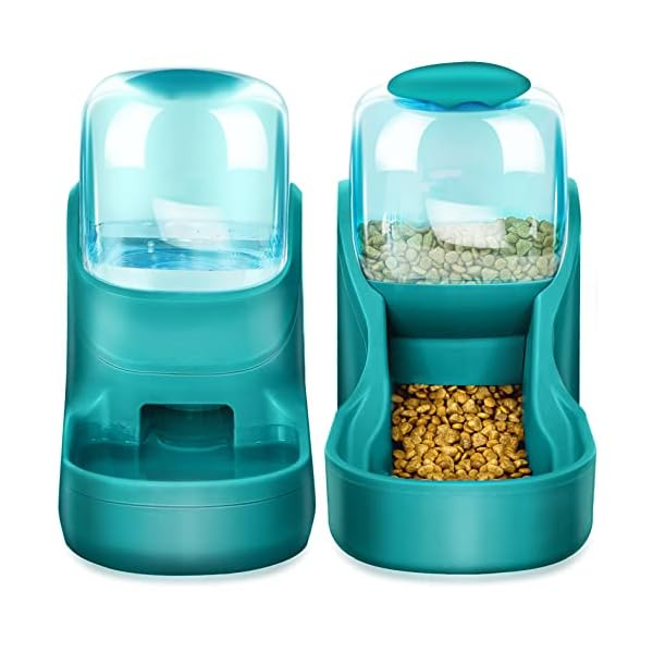 Automatic-Cat-Feeders-Set-Dog-Feeder-Set-with-Cat-Food-Dispenser-and-Cat-Water-Dispenser-Big-Capacity-Automatic-Gravity-Dog-Feeding-Watering-Supplies-for-Small-Medium-Big-Cats-Dogs Big Capacity Automatic Dog Feeder Set