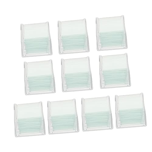 ABOOFAN Lab Microscope Cover Slips 1000 Pcs 10 Boxes 22x22mm Non-fogging Non-Sticking for Observation