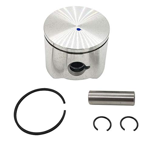 Cancanle 45mm Piston Assembly Piston Ring Pin Clip for Husqvarna 51 Chainsaw