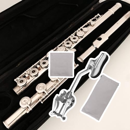 Yibuy Trumpet Sheet Music Clip Lyre Sheet Music Clamp-On Holder Metal Plating Trumpet/Palm Music Clip