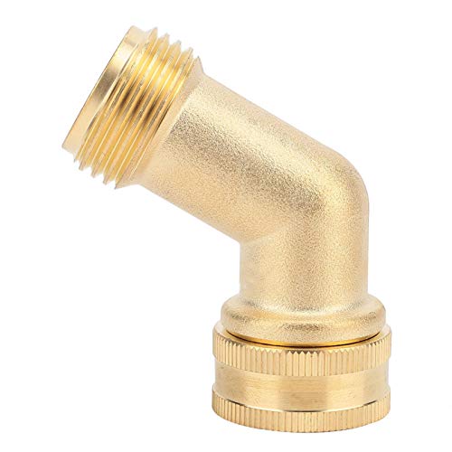 Image of 45 Degree Hose Elbow- Eliminates Stress and Strain On RV Water Intake Hose Fittings, Solid Brass