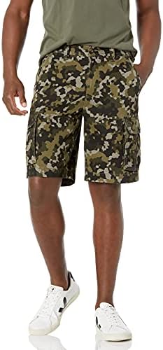 Amazon Essentials Men's Classic-Fit Cargo Short (Available in Big & Tall), Olive Camo, 36