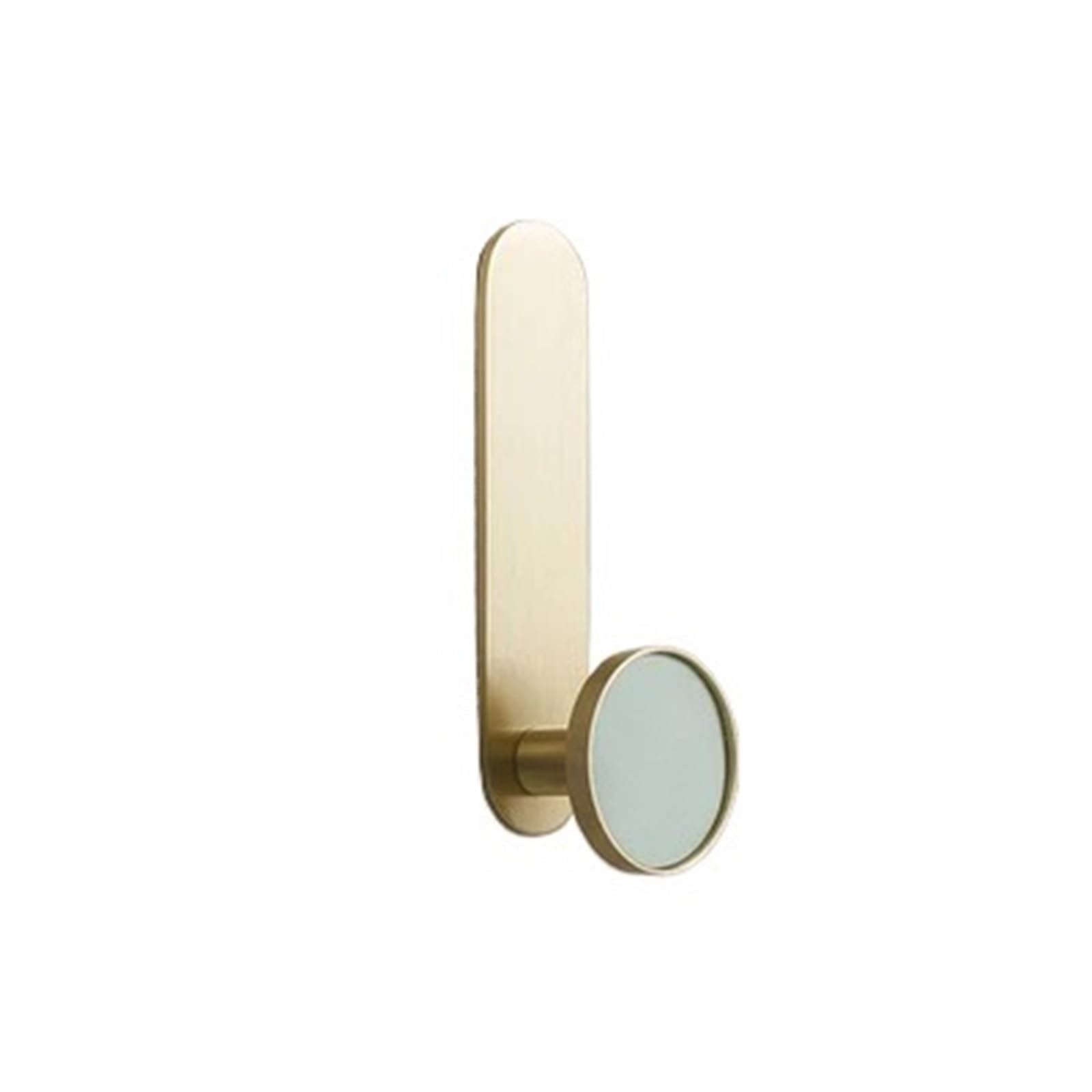 Yxinaer One Color Brass Plated Single Robe Hook Golden Coat Robe Hook Brass Hooks