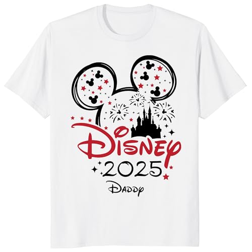 Custom Family Matching Shirts, 2025 Mickey Minnie T Shirts Family Matching Vacation T-Shirt, Personalized Mouse T-Shirt4