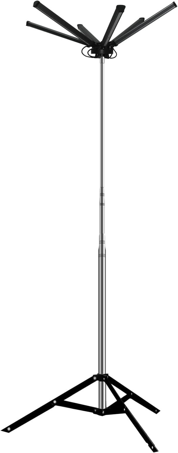 Conpex Led camping light 20000LM, 6 Heads Led Work Lights with Tripod Stand, Compact Camping Light, Portable Outdoor Light