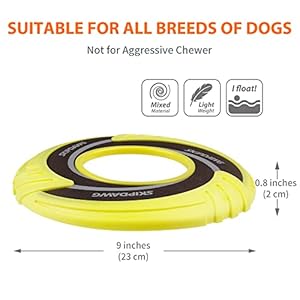SKIPDAWG-Interactive-Dog-Tug-Toy-Dog-Flying-Disc-Dog-Water-Toy-Non-Toxic-Light-TPRNylon-Fabric-Pet-Training-ToysOutdoor-Exercise-Toys-for-Dogs-Diameter-9-Inches - Cucciolini Doodles   SKIPDAWG-Interactive-Dog-Tug-Toy-Dog-Flying-Disc-Dog-Water-Toy-Non-Toxic-Light-TPRNylon-Fabric-Pet-Training-ToysOutdoor-Exercise-Toys-for-Dogs-Diameter-9-Inches