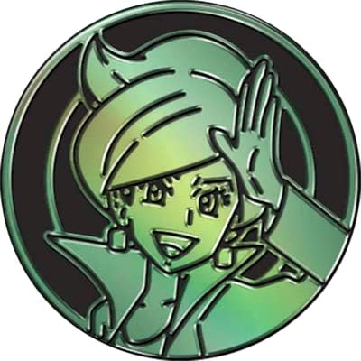 Miniatura 1 de The Pokemon Company International TCG Coin Profesor JUNIPER VERDE Grande 2.047 in de diámetro