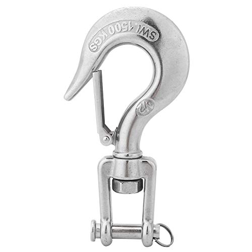 Yuezhongoo Stainless Steel Swivel Jaw Hook Heavy Duty Boat Kayak Accessory (1/2?)