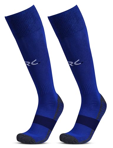 Image of RC. ROYAL CLASS Football Socks -Knee High Unisex, Cushioned Sole, Hi-Performance, Breathable, Cotton,Ventilated,Moisture Wicking,Anti-Odour,Uniform, Football /Soccer Socks For Kids to Adults-Pack of 1