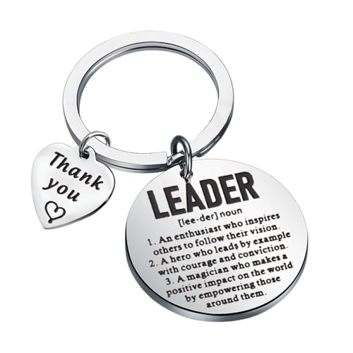 MAOFAED Leader Definition Keychain, Leader Gift, Team Leading Gift, Leadership