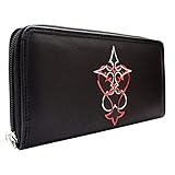 Material de calidad genuina Cartera de Kingdom Hearts Heartless y Nobody emblemas Negro