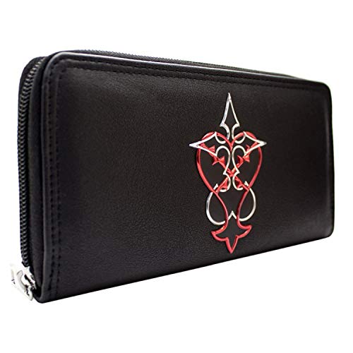 Cartera de Kingdom Hearts Heartless y Nobody emblemas Negro