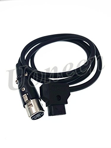 XLR 4 pin Female Connector to D-tap Male Connector Monitor Power Cable for Power Supply Battery Adapter