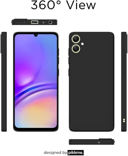 Image of Designerz hub Samsung Galaxy F06 5G Back Cover | Soft Silicone Slim Back Case Cover for Samsung Galaxy F06 5G - Black
