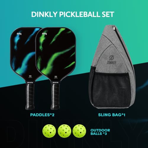 Image of Pickleball Paddles Set of 2 /4- USAPA Approved Graphite /Fiberglass Pickleball Racket, 2 Pickleball Rackets, 4 Balls and 1 Portable Carry Bag, Aesthetic Pickle Ball Set for Men Women Beginners