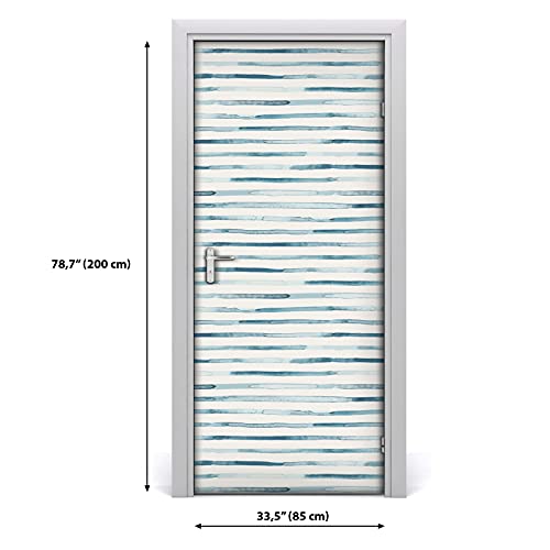 Décoration étiquette imperméable pour la porte auto-adhésive 85x200 - 3