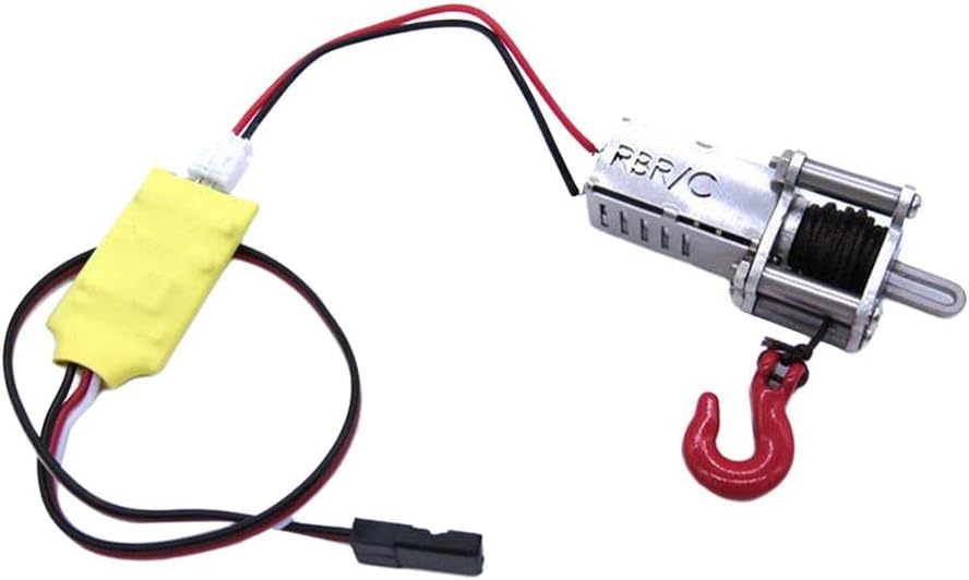 Aluminum RC Car Winch Kit System C Mini 1/12 1/14 1/16 Crawler Off-Road Accessory C Wireless Remote Controller C Metal Toy Gift - Winch with Cable