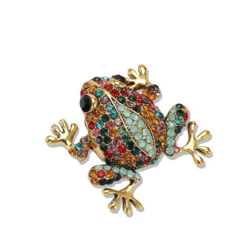 Image of Cute Frog Brooch and Pins for Women Men Lucky Brooches Gift