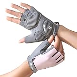 Keep - Guantes de entrenamiento para hombre y mujer - levantamiento de pesas, ciclismo, entrenamiento, fitness, tracción, protección completa de la palma y mitones transpirables, color rosa claro