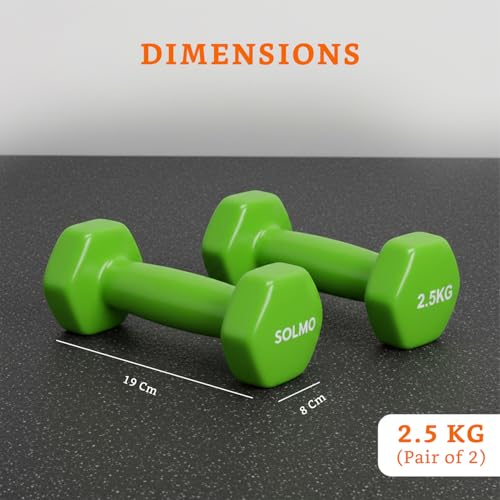 Image of Amazon Brand - Solimo Vinyl Dumbbell