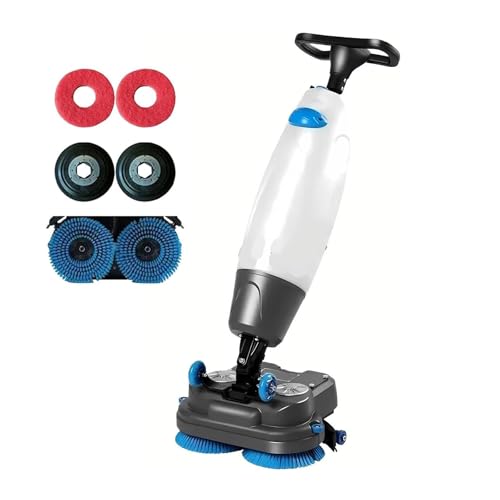 Limpiador eléctrico inalámbrico para pisos, 17 pulgadas, tanque de recuperación de 3 galones, funcionamiento de bajo ruido, ideal para madera, azulejos, terrazo, mármol, cobertura eficiente de 13000