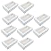 SOLUSTRE 10pcs Boxes Macaron Box Cookie Case Clear Cake Boxes Containers for Cookies Macaroon Packaging Boxes Cake Packaging Boxes Holiday Candy Boxes Paper Carton White Dessert