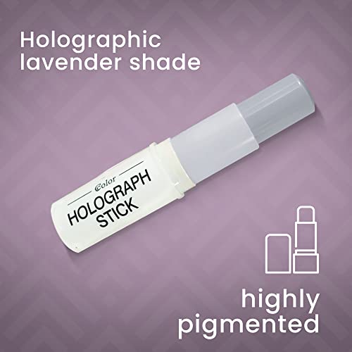 Ccolor Cosmetics - Holographic Face Highlighter, Cream Lavender Highlighter Makeup Stick, Highly Pigmented Face Highlighter, Blendable Shimmering Highlight, Prismatic Glow, Cruelty & Paraben-Free #TOP1