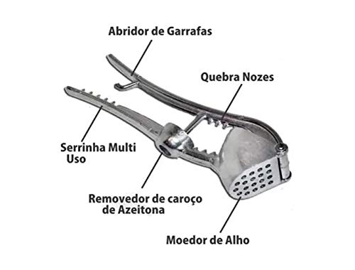 Espremedor e Amassador De Alho Manual