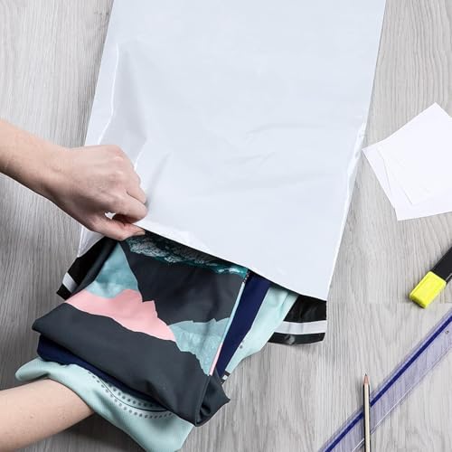 Versandbeutel, 60 Stück Folien Versandtaschen, Versandtaschen, S/M/L, mit Selbstklebeverschluss, Blickdicht, Wasserdich, für Kleidung Versand Textilien Warensendung