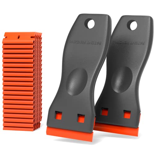 Rasqueta Vitroceramica, Rascador Para Cristal 2pcs Rascador De Vidrio 00 Cuchillas PláStico, Rascador Vitroceramica Para La EliminacióN De Pegamento De Vinilo