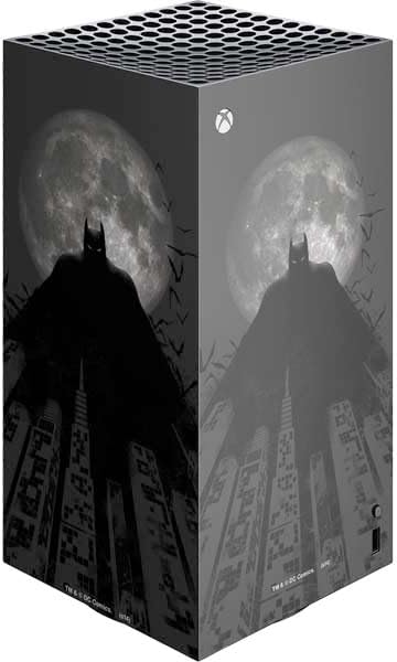 Skinit Decal Gaming Skin Compatible with Xbox Series X Digital Edition Console - Officially Licensed DC Comics Batman Poster Abstract Design