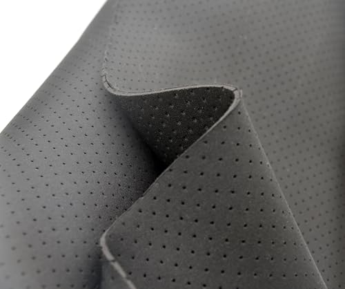 2mm Perforated Neoprene Fabric, Scuba Wetsuit Material, Fabric for Sewing, Thin Foam Rubber Sheet (Black, 1' x 2')