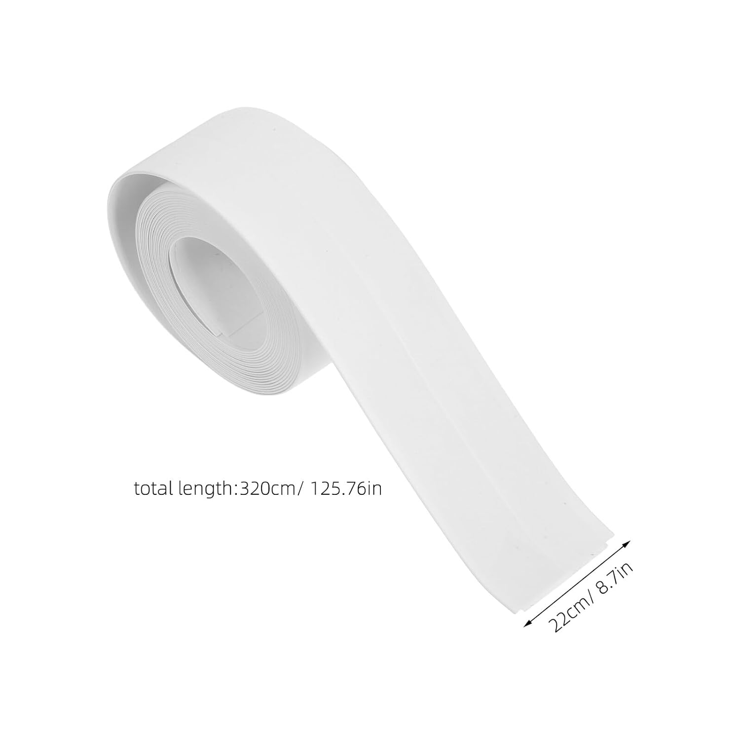 White Waterproof Caulk Tape with Tool for Bathroom Kitchen