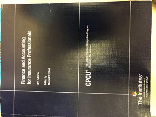 Finance and Accounting for Insurance Professionals 0894622277 Book Cover