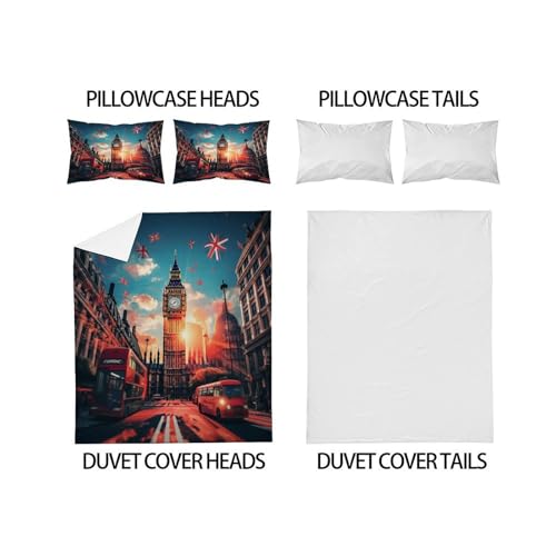 Housse de couette microfibre de qualité supérieure parure de lit palmier et fleurs