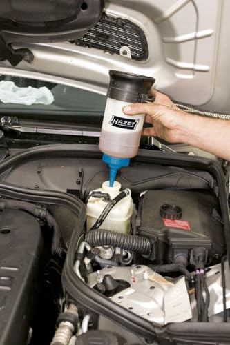 HAZET Pneumatischer Bremsen-Entlüftungs-Satz 4969-1/3 I zum Absaugen der Bremsflüssigkeit an den Radbremszylindern und Bremssätteln I auch für ABS-Anlagen passend