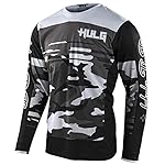 Maillot De Ciclismo para Hombre/Camisetas De Motoc...: [Material] -La camiseta está hecha de fibra de poliéster 100% con textura suave y alta elasticidad. El material de diseño de malla de fútbol proporciona una función muy transpirable. [Absorción del sudor] - El diseño de malla avanzado garantiza la tr...