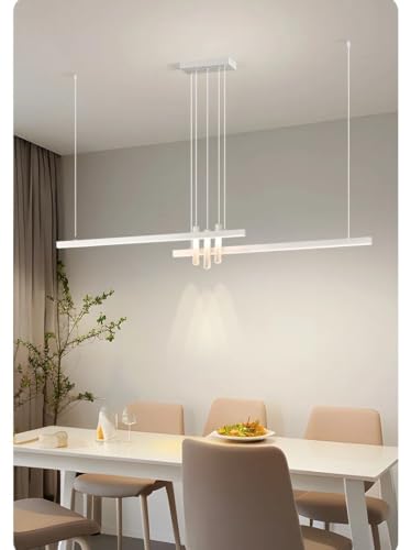 Lustre de plafond blanc dimmable pour sublimer la table à manger